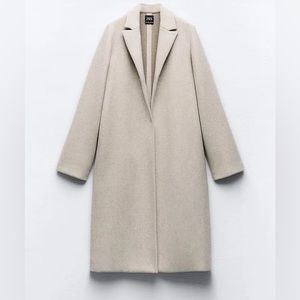 Zara felt textured coat